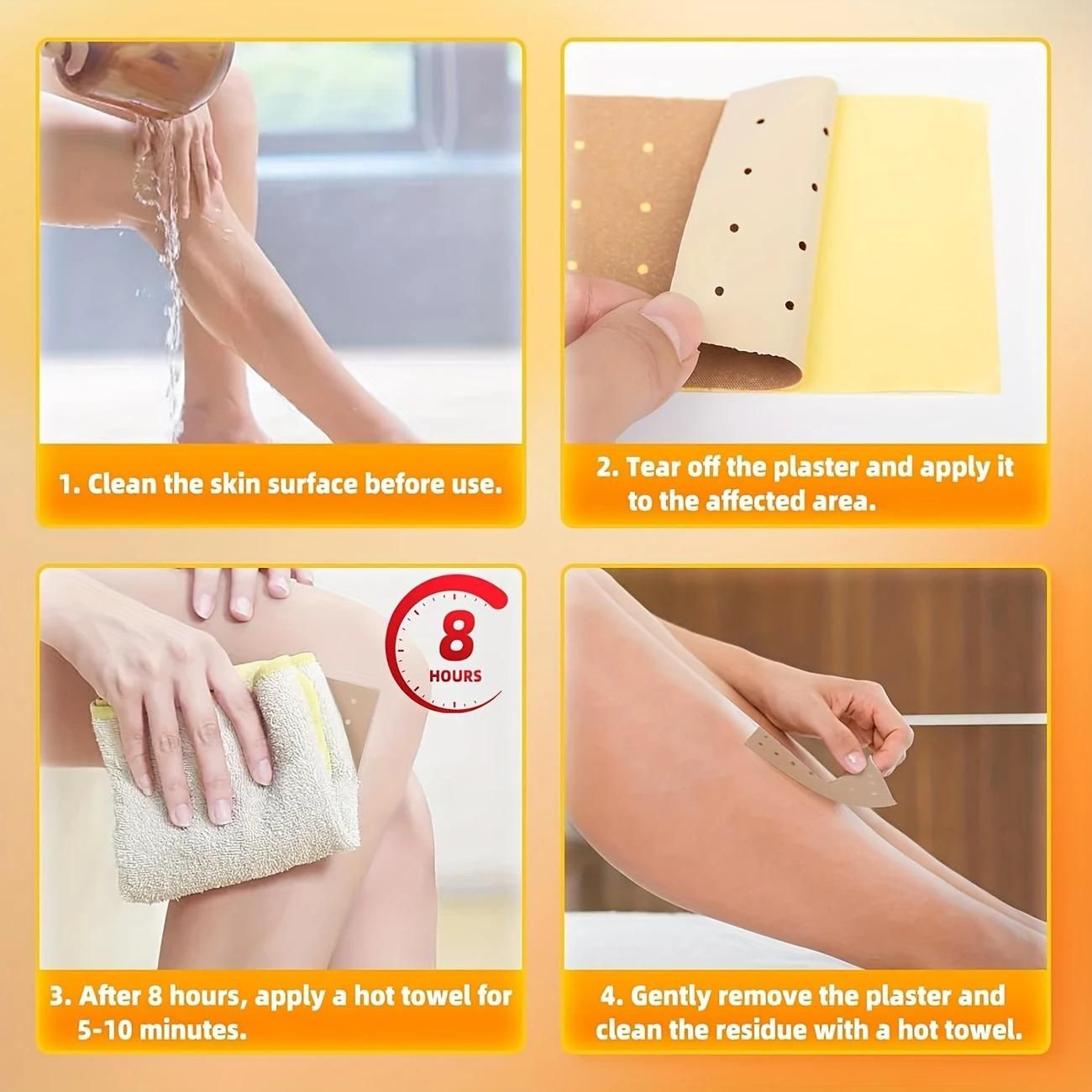 10 pcs Super Strength Herbal Heat Patches