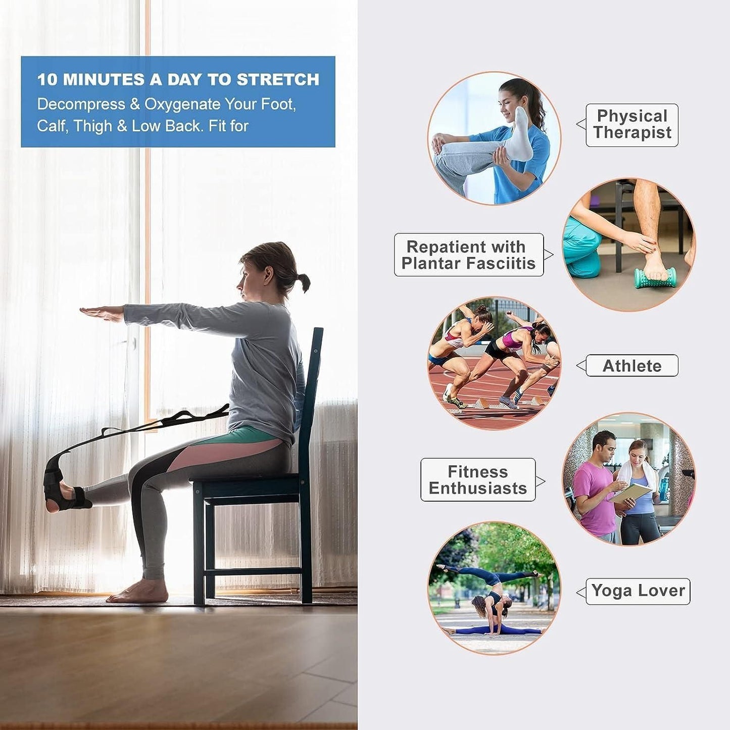 Yoga Orthopedic Foot Stretcher Belt